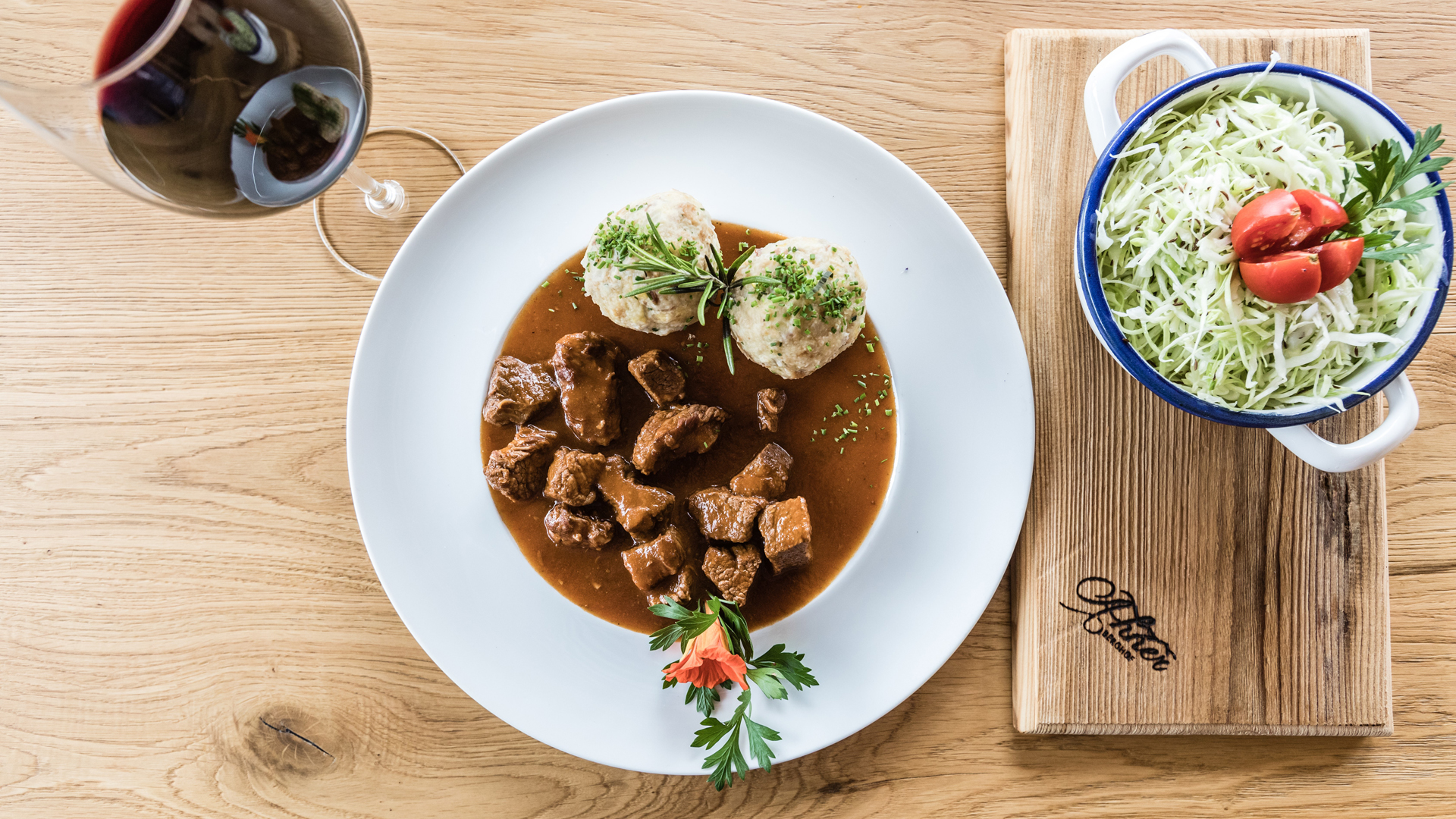 Goulash with speck dumplings - Recipe from South Tyrol