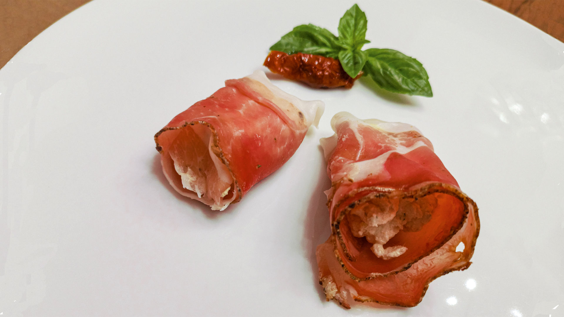 Rolls of 'Speck' - Recipe from South Tyrol