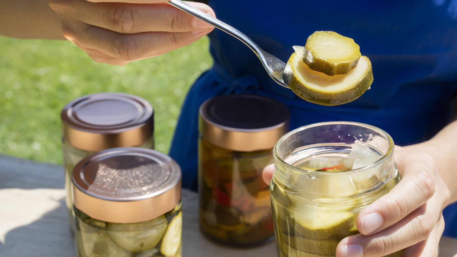 Pickled courgettes - Recipe from South Tyrol