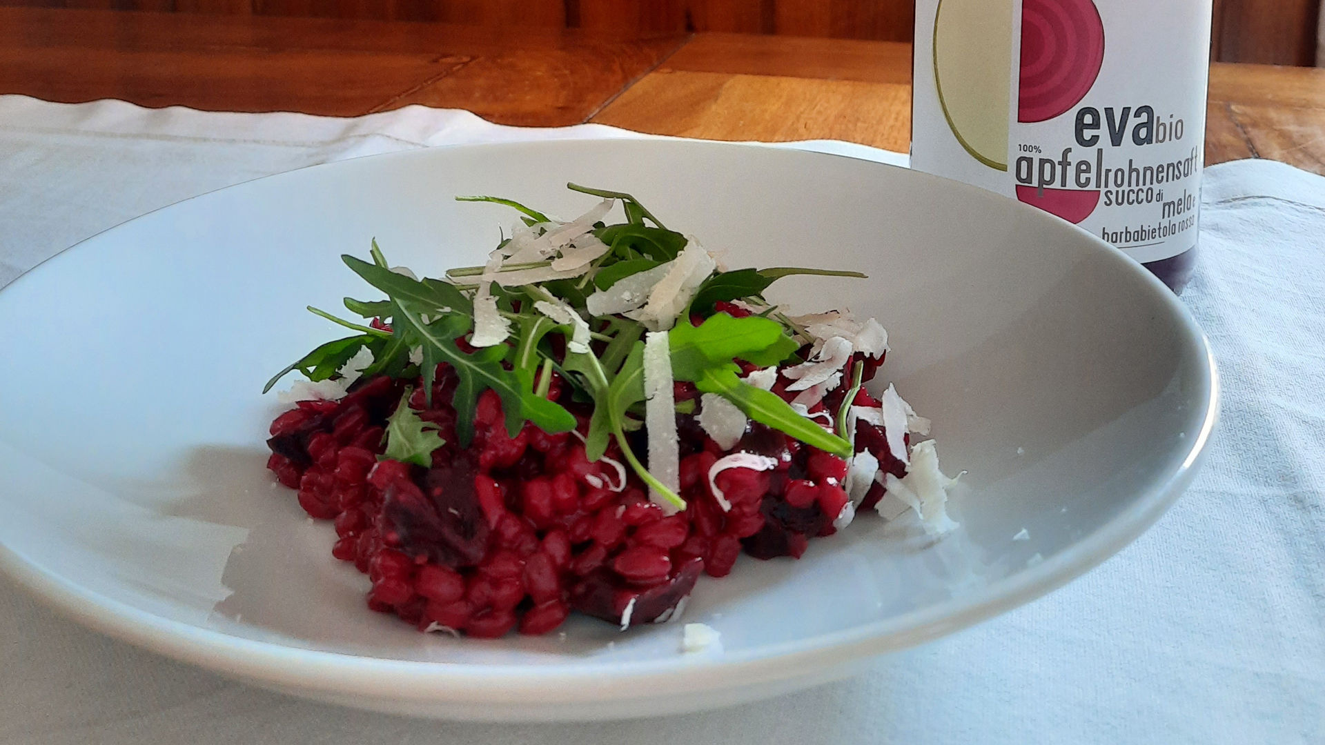 Typical recipe from South Tyrol - Barley beetroot risotto