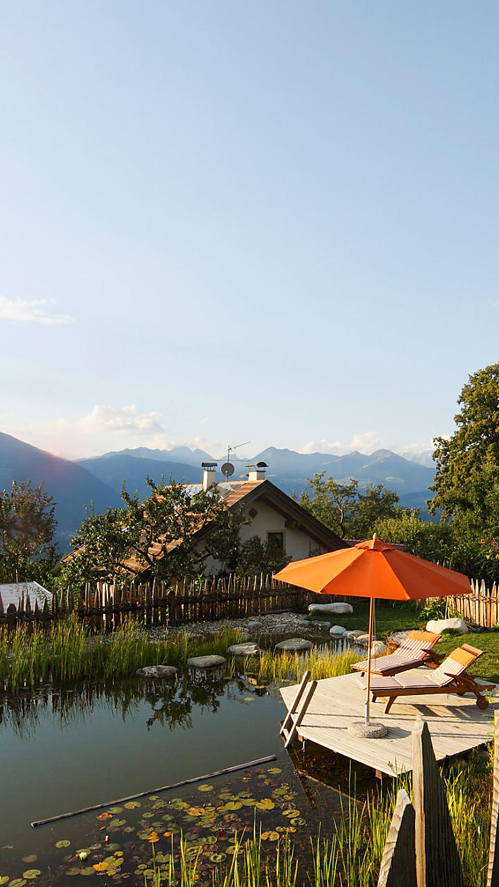 Badespaß auf dem Bauernhof in Südtirol