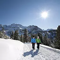 Prepared winter hiking trails and inviting Alpine huts - TG San Vigilio-San Martin