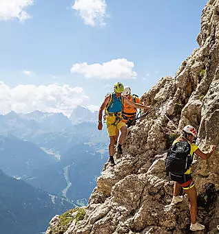 Klettersteige in den Dolomiten in Südtirol