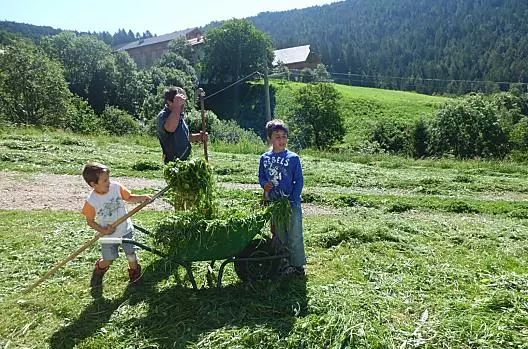 Tobias und Leandero arbeiten Hand in Hand zusammen.