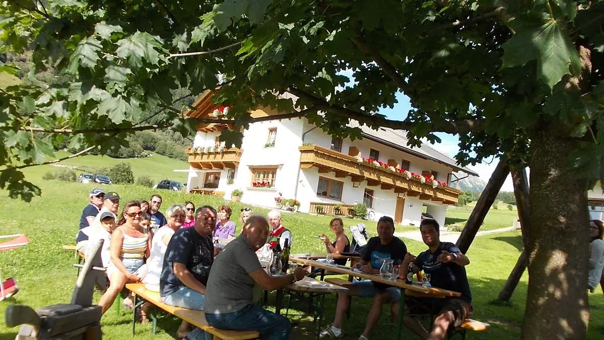 Traditional barbecue party at Huberhof