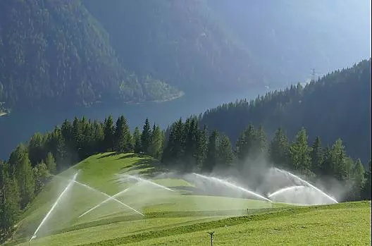 Watering the fields