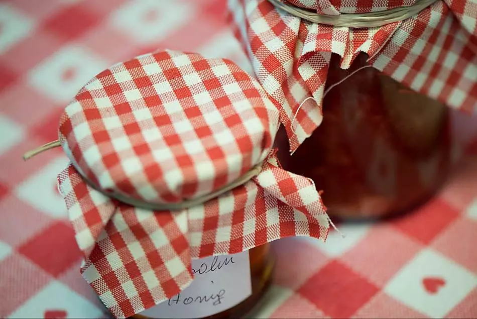 Homemade jam and fresh dandelion honey