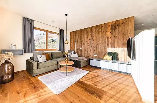 Kuscheliges Ecksofa in der Wohnung Gipfelglück