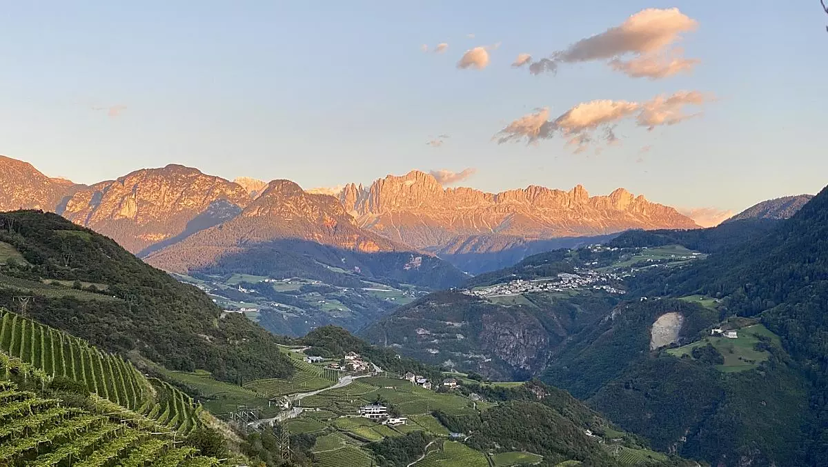 Abendrot am Rosengarten
