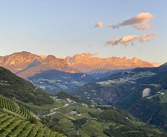 Abendrot am Rosengarten