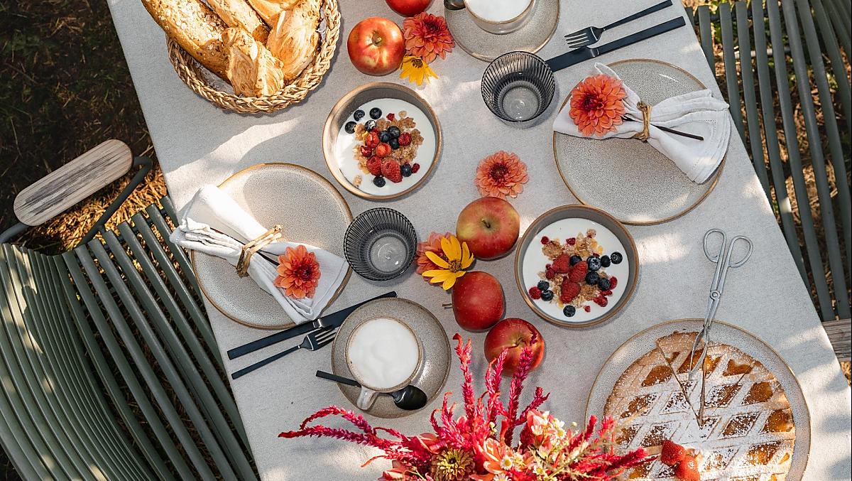 A generous breakfast - the perfect start to the day