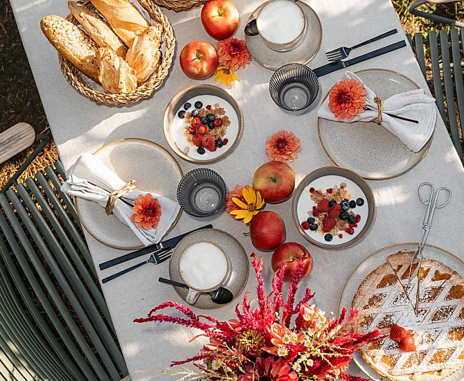 A generous breakfast - the perfect start to the day
