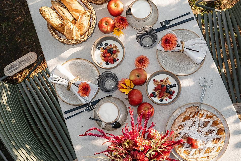 A generous breakfast - the perfect start to the day