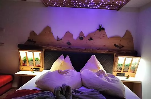 Naturzimmer mit Licht-Sternenhimmel zum Träumen