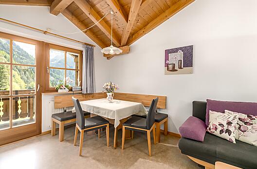 Alle Ferienwohnungen verfügen über einen Balkon oder eine Terrasse