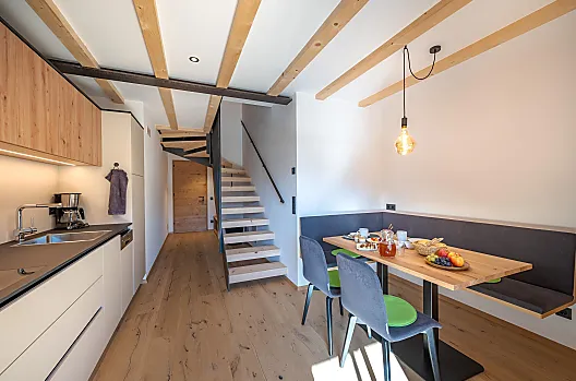 Die Küche in der Ferienwohnung Birne.