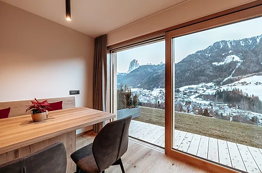 Holiday flats with new Klimahaus A building and amazing views of the Dolomites