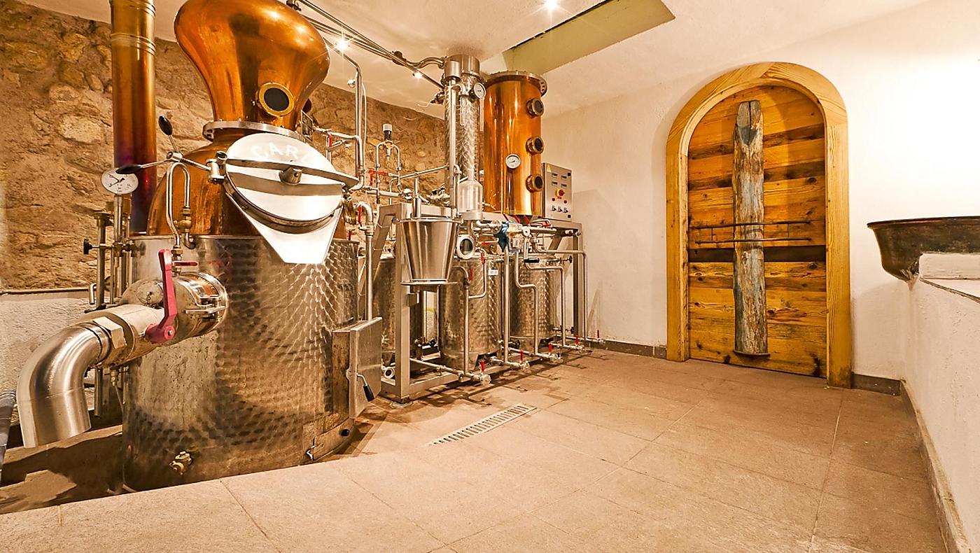 The farm distillery at the Luggin-Steffelehof