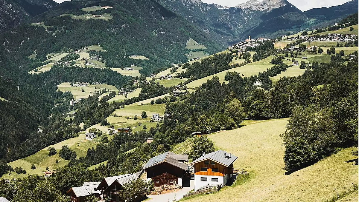 Our farm with a view of the village of Latzfons
