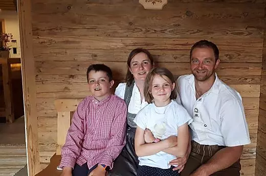 Das sind wir: Leo, Angelika, Sophie und Michael