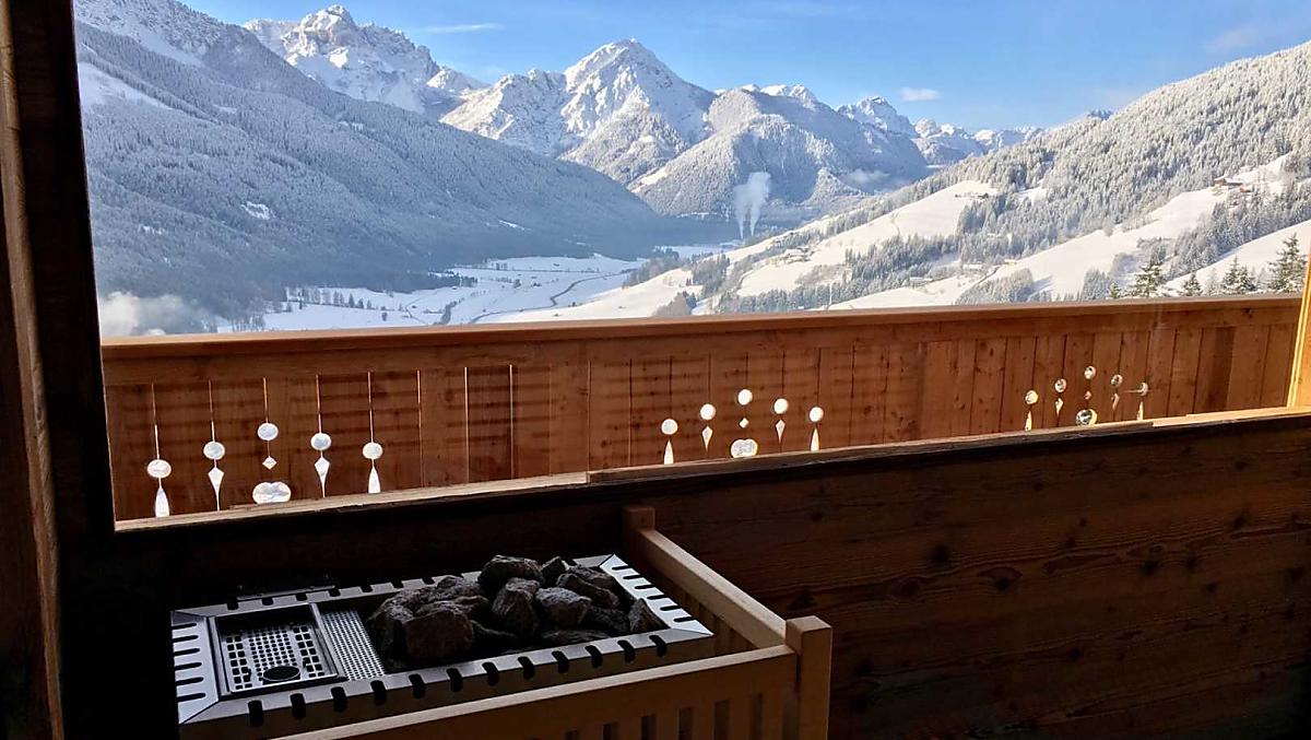 Our sauna with a panoramic view