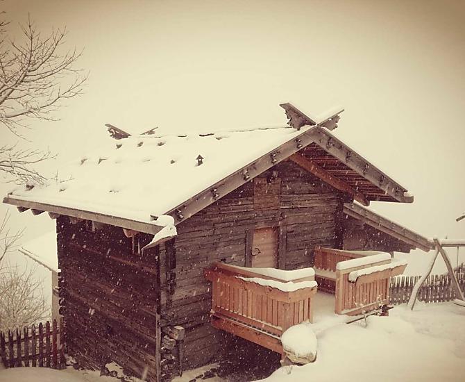 The Kornkammer lodge in winter