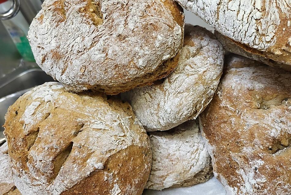 home-baked bread