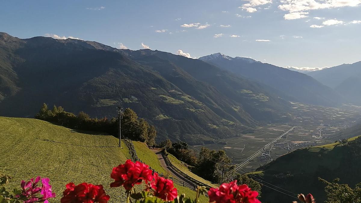 Balcony view of the valley