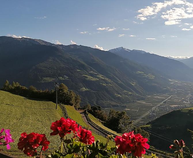 Balcony view of the valley