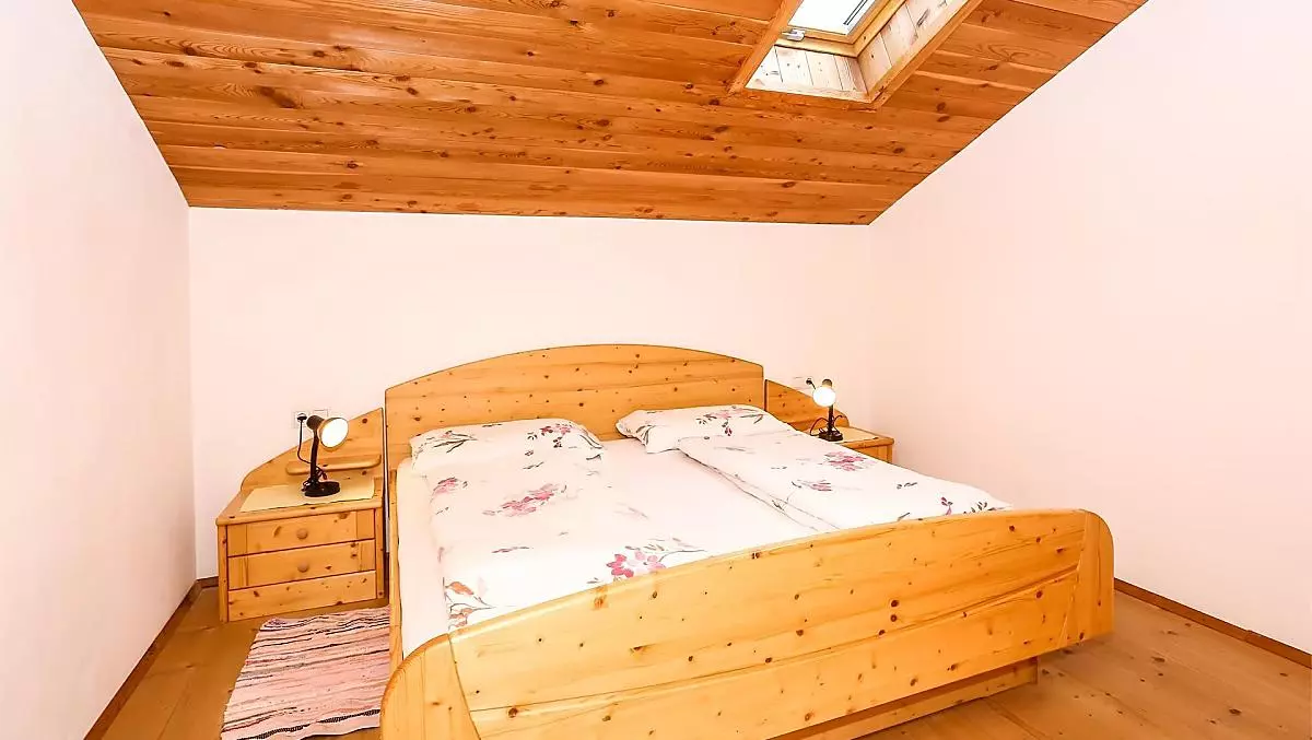Schlafzimmer der Ferienwohnung Kassian