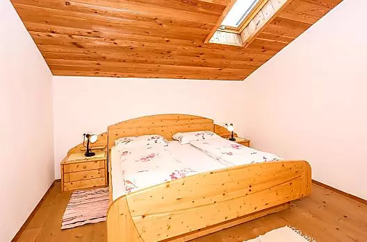 Schlafzimmer der Ferienwohnung Kassian