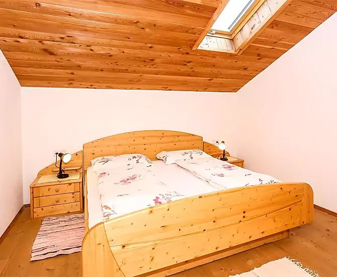 Schlafzimmer der Ferienwohnung Kassian