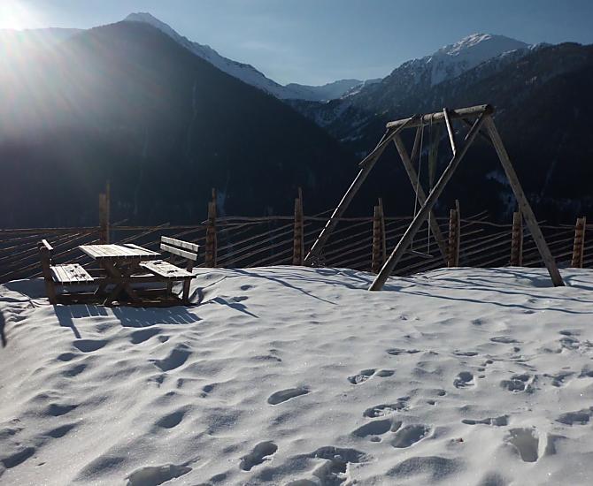 Our playground in winter