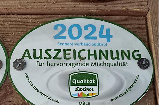 Every year we get the award for the best quality milk from the dairy.