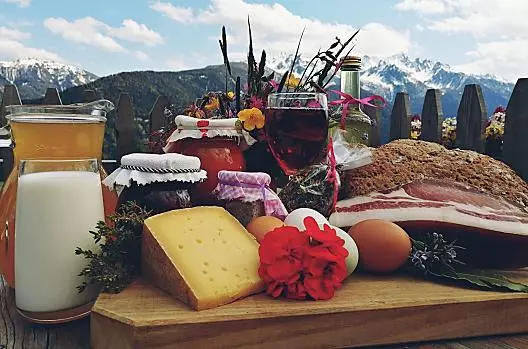 The farm's own products