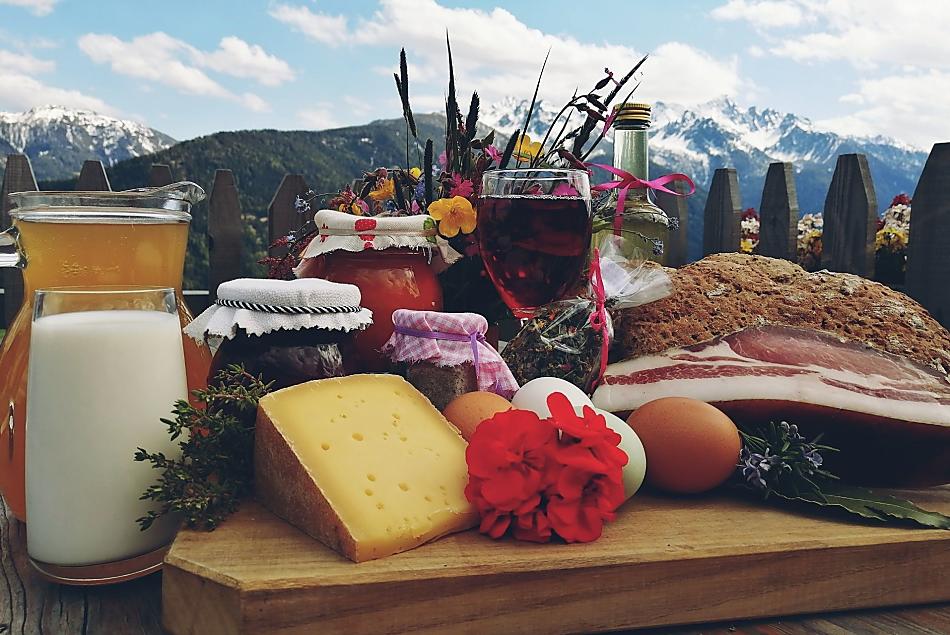 The farm's own products