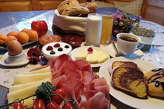Breakfast at the Pendl-Hof farm