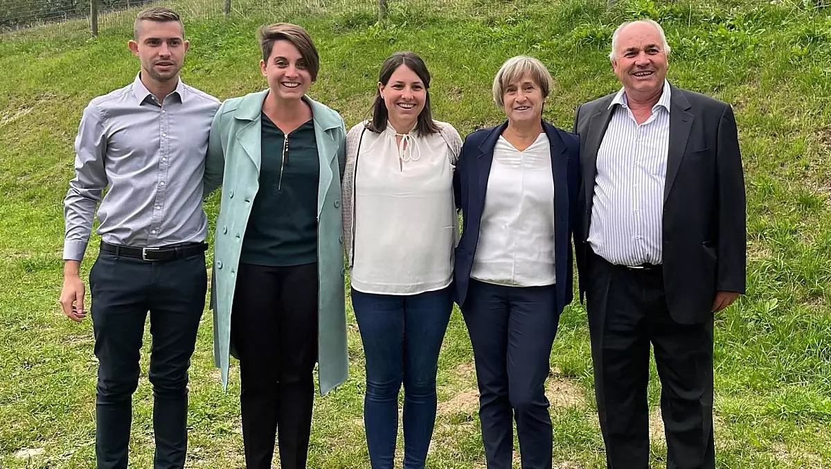 Familie Calliari von rechts nach links: Alexander, Maria, Christiane, Hildegard und Manfred.