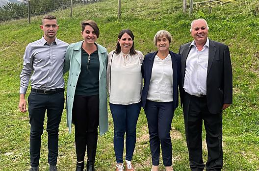 Familie Calliari von rechts nach links: Alexander, Maria, Christiane, Hildegard und Manfred.