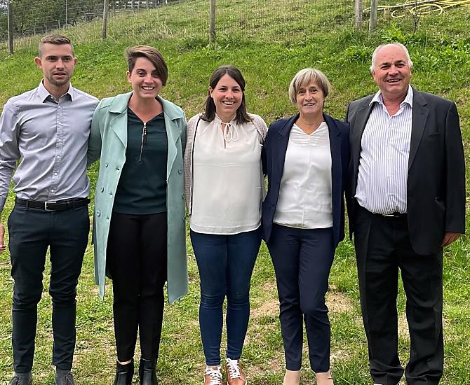 The Calliari family from right to left: Alexander, Maria, Christiane, Hildegard and Manfred.
