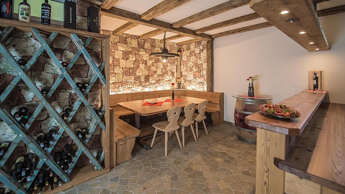 Our cosy wine cellar