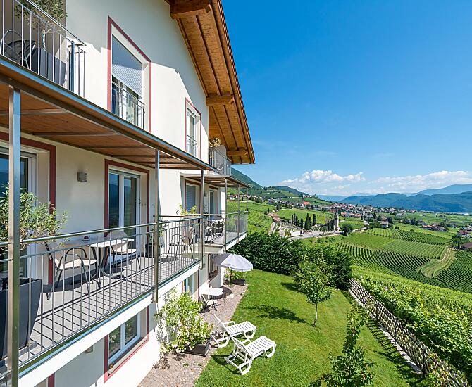Wonderful views of the wine-growing village of Tramin