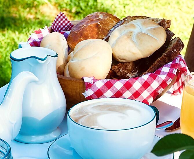 Frühstücken im Grünen