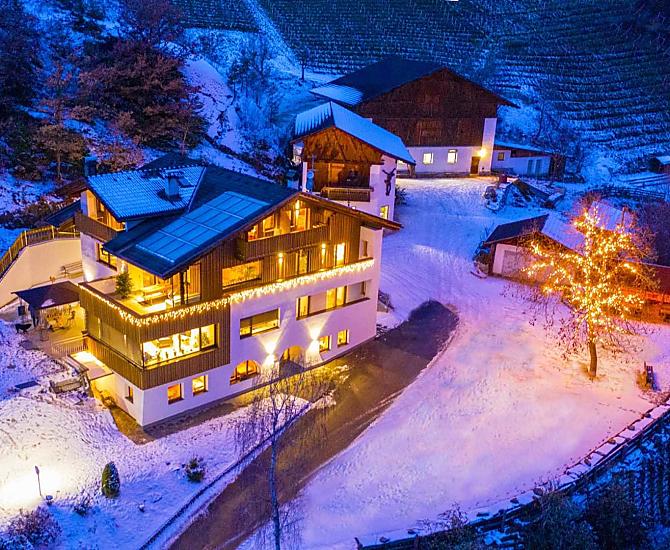 In every season the farm above Brixen shines from its most beautiful side.
