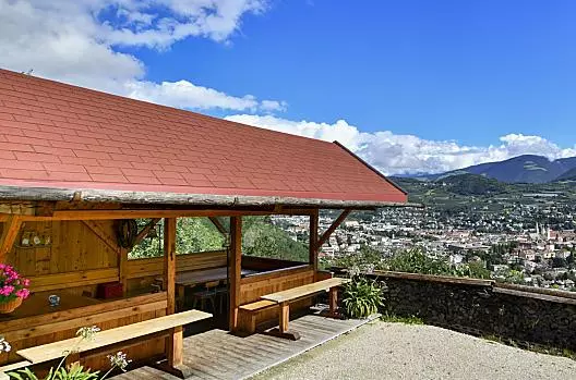 Summer can be enjoyed with a very special view of the city of Brixen.