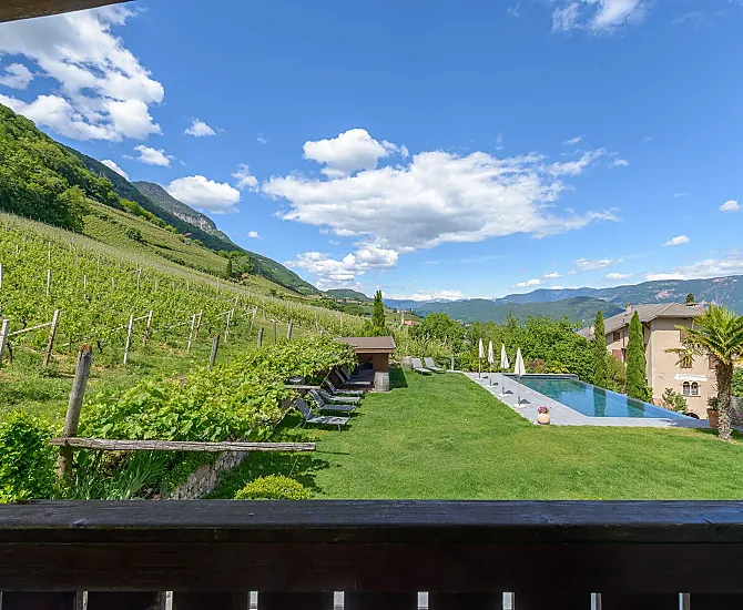 Ausblick von der Terrasse der Wohnung Weisshorn